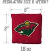 image:imageYouTheFan OfficiallyLicensed NHL Set of 4 Cornhole Bags  All Weather Regulation 6 x 6 Size  16oz Weight  Designed in USAMinnesota Wild  Red