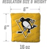 image:imageYouTheFan OfficiallyLicensed NHL Set of 4 Cornhole Bags  All Weather Regulation 6 x 6 Size  16oz Weight  Designed in USAPittsburgh Penguins  Yellow