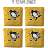 image:imageYouTheFan OfficiallyLicensed NHL Set of 4 Cornhole Bags  All Weather Regulation 6 x 6 Size  16oz Weight  Designed in USAPittsburgh Penguins  Yellow