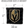 image:imageYouTheFan OfficiallyLicensed NHL Set of 4 Cornhole Bags  All Weather Regulation 6 x 6 Size  16oz Weight  Designed in USAVegas Golden Knights  Black