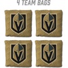 image:imageYouTheFan OfficiallyLicensed NHL Set of 4 Cornhole Bags  All Weather Regulation 6 x 6 Size  16oz Weight  Designed in USAVegas Golden Knights  Gold