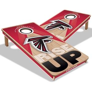 image:imageYouTheFan NFL 2 x 4 Slogan Series Professional Wood Cornhole GameAtlanta Falcons
