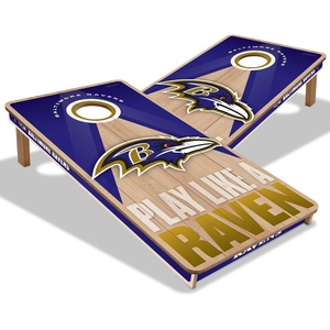 image:imageYouTheFan NFL 2 x 4 Slogan Series Professional Wood Cornhole GameBaltimore Ravens