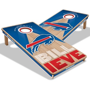 image:imageYouTheFan NFL 2 x 4 Slogan Series Professional Wood Cornhole GameBuffalo Bills