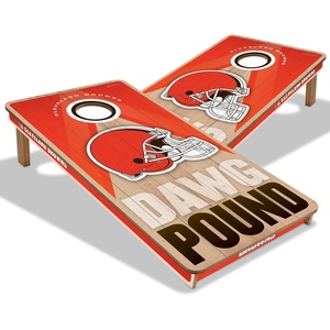 image:imageYouTheFan NFL 2 x 4 Slogan Series Professional Wood Cornhole GameCleveland Browns