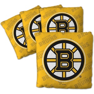 image:imageYouTheFan OfficiallyLicensed NHL Set of 4 Cornhole Bags  All Weather Regulation 6 x 6 Size  16oz Weight  Designed in USABoston Bruins  Yellow
