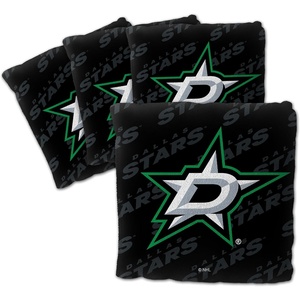 image:imageYouTheFan OfficiallyLicensed NHL Set of 4 Cornhole Bags  All Weather Regulation 6 x 6 Size  16oz Weight  Designed in USADallas Stars  Black