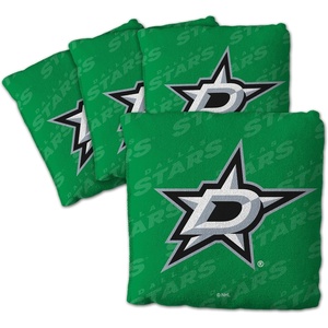 image:imageYouTheFan OfficiallyLicensed NHL Set of 4 Cornhole Bags  All Weather Regulation 6 x 6 Size  16oz Weight  Designed in USADallas Stars  Green