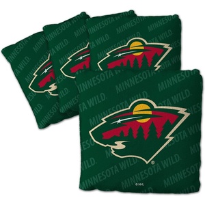 image:imageYouTheFan OfficiallyLicensed NHL Set of 4 Cornhole Bags  All Weather Regulation 6 x 6 Size  16oz Weight  Designed in USAMinnesota Wild  Green