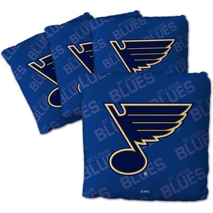 image:imageYouTheFan OfficiallyLicensed NHL Set of 4 Cornhole Bags  All Weather Regulation 6 x 6 Size  16oz Weight  Designed in USASt Louis Blues  Blue