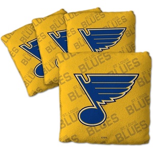 image:imageYouTheFan OfficiallyLicensed NHL Set of 4 Cornhole Bags  All Weather Regulation 6 x 6 Size  16oz Weight  Designed in USASt Louis Blues  Yellow