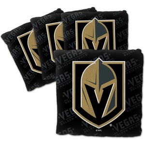 image:imageYouTheFan OfficiallyLicensed NHL Set of 4 Cornhole Bags  All Weather Regulation 6 x 6 Size  16oz Weight  Designed in USAVegas Golden Knights  Black