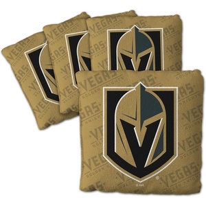 image:imageYouTheFan OfficiallyLicensed NHL Set of 4 Cornhole Bags  All Weather Regulation 6 x 6 Size  16oz Weight  Designed in USAVegas Golden Knights  Gold