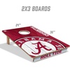 image:imageYouTheFan NCAA 2 x 3 Wood Cornhole Game with Logo BagsAlabama Crimson Tide