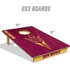 image:imageYouTheFan NCAA 2 x 3 Wood Cornhole Game with Logo BagsArizona State Sun Devils