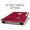 image:imageYouTheFan NCAA 2 x 3 Wood Cornhole Game with Logo BagsArkansas Razorbacks
