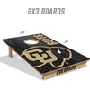 image:imageYouTheFan NCAA 2 x 3 Wood Cornhole Game with Logo BagsColorado Buffaloes