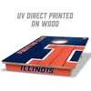 image:imageYouTheFan NCAA 2 x 3 Wood Cornhole Game with Logo BagsIllinois Fighting Illini