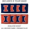 image:imageYouTheFan NCAA 2 x 3 Wood Cornhole Game with Logo BagsIllinois Fighting Illini