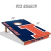 image:imageYouTheFan NCAA 2 x 3 Wood Cornhole Game with Logo BagsIllinois Fighting Illini