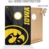 image:imageYouTheFan NCAA 2 x 3 Wood Cornhole Game with Logo BagsIowa Hawkeyes