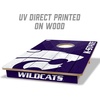 image:imageYouTheFan NCAA 2 x 3 Wood Cornhole Game with Logo BagsKansas State Wildcats