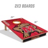 image:imageYouTheFan NCAA 2 x 3 Wood Cornhole Game with Logo BagsMaryland Terrapins