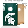 image:imageYouTheFan NCAA 2 x 3 Wood Cornhole Game with Logo BagsMichigan State Spartans