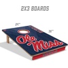 image:imageYouTheFan NCAA 2 x 3 Wood Cornhole Game with Logo BagsMississippi Rebels