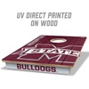 image:imageYouTheFan NCAA 2 x 3 Wood Cornhole Game with Logo BagsMississippi State Bulldogs