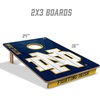 image:imageYouTheFan NCAA 2 x 3 Wood Cornhole Game with Logo BagsNotre Dame Fighting Irish
