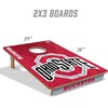 image:imageYouTheFan NCAA 2 x 3 Wood Cornhole Game with Logo BagsOhio State Buckeyes