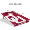 image:imageYouTheFan NCAA 2 x 3 Wood Cornhole Game with Logo BagsOklahoma Sooners