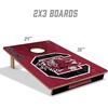 image:imageYouTheFan NCAA 2 x 3 Wood Cornhole Game with Logo BagsSouth Carolina Gamecocks