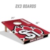 image:imageYouTheFan NCAA 2 x 3 Wood Cornhole Game with Logo BagsSouth Dakota Coyotes