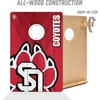 image:imageYouTheFan NCAA 2 x 3 Wood Cornhole Game with Logo BagsSouth Dakota Coyotes