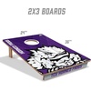 image:imageYouTheFan NCAA 2 x 3 Wood Cornhole Game with Logo BagsTCU Horned Frogs
