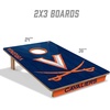 image:imageYouTheFan NCAA 2 x 3 Wood Cornhole Game with Logo BagsVirginia Cavaliers