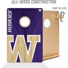 image:imageYouTheFan NCAA 2 x 3 Wood Cornhole Game with Logo BagsWashington Huskies