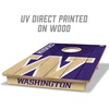 image:imageYouTheFan NCAA 2 x 3 Wood Cornhole Game with Logo BagsWashington Huskies