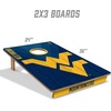 image:imageYouTheFan NCAA 2 x 3 Wood Cornhole Game with Logo BagsWest Virginia Mountaineers