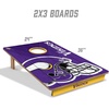 image:imageYouTheFan NFL 2 x 3 Wood Cornhole Game with Logo BagsTeam Colors