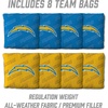 image:imageYouTheFan NFL 2 x 3 Wood Cornhole Game with Logo BagsTeam Colors