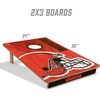 image:imageYouTheFan NFL 2 x 3 Wood Cornhole Game with Logo BagsTeam Colors