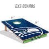 image:imageYouTheFan NFL 2 x 3 Wood Cornhole Game with Logo BagsTeam Colors