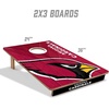 image:imageYouTheFan NFL 2 x 3 Wood Cornhole Game with Logo BagsTeam Colors