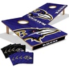 image:imageYouTheFan NFL 2 x 3 Wood Cornhole Game with Logo BagsTeam Colors