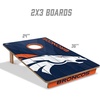 image:imageYouTheFan NFL 2 x 3 Wood Cornhole Game with Logo BagsTeam Colors