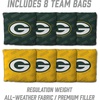 image:imageYouTheFan NFL 2 x 3 Wood Cornhole Game with Logo BagsTeam Colors