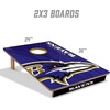 image:imageYouTheFan NFL 2 x 3 Wood Cornhole Game with Logo BagsTeam Colors